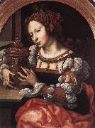 GOSSAERT, Jan (Mabuse) Lady Portrayed as Mary Magdalene sdf Spain oil painting artist